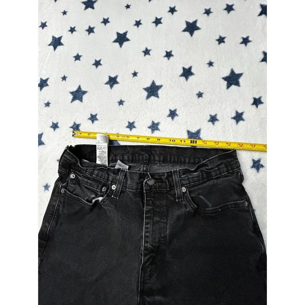 Levis 511 Jeans Mens 32x28 Black Slim Fit WaterLess Stretch Denim Pants